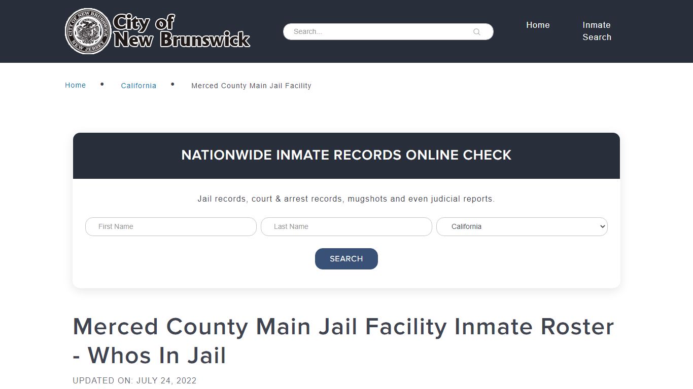 Merced County Main Jail Facility Inmate Roster - Whos In Jail