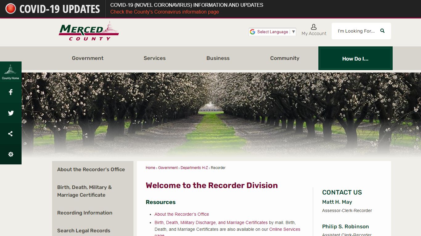 Welcome to the Recorder Division | Merced County, CA ...